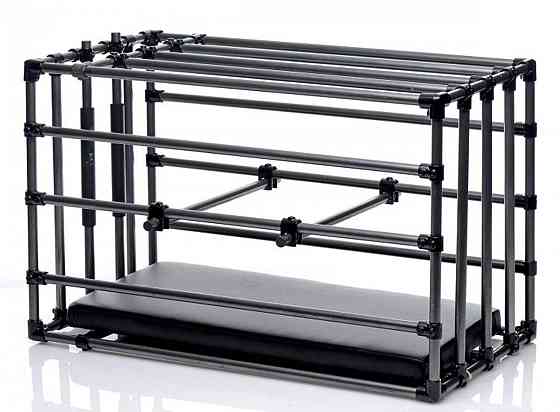 Міцна розбірна клітка для покарань Kennel Adjustable Bondage Cage Sex Aura Київ