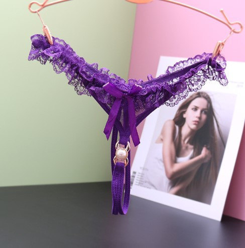 Трусики з розрізом унісекс універсальний фіолетовий Київ - фото 1