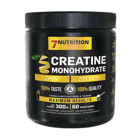 Креатин 7 Nutrition Creatine Monohydrate 300 g, Lemon - Lime Луцк