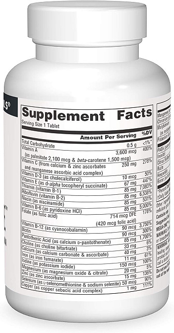 Mega-One High Potency Multi-Vitamin with Minerals 60 Tablets Луцк - изображение 2