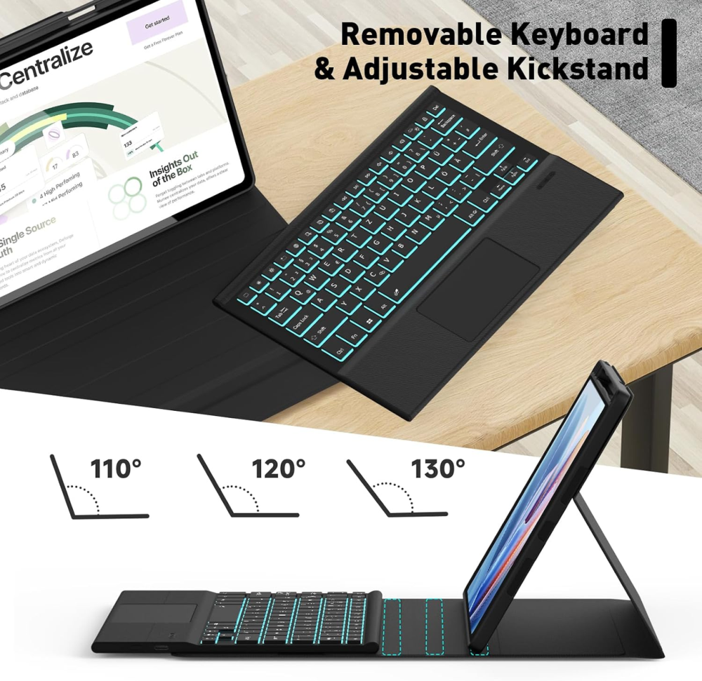Чехол клавиатура для Lenovo Idea Tab Pro 12.7