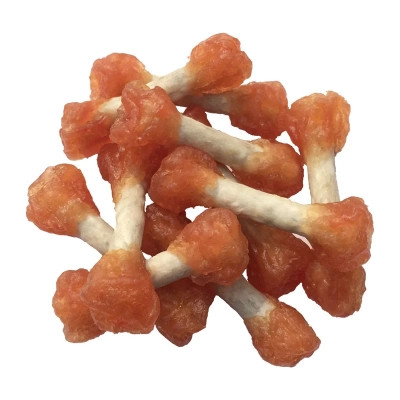 Лакомство для собак Lucky Star Мягкие гантельки с мясом курицы на прессованной кости с творогом кож 6 см 500 г (4820144302138) Винница - изображение 1