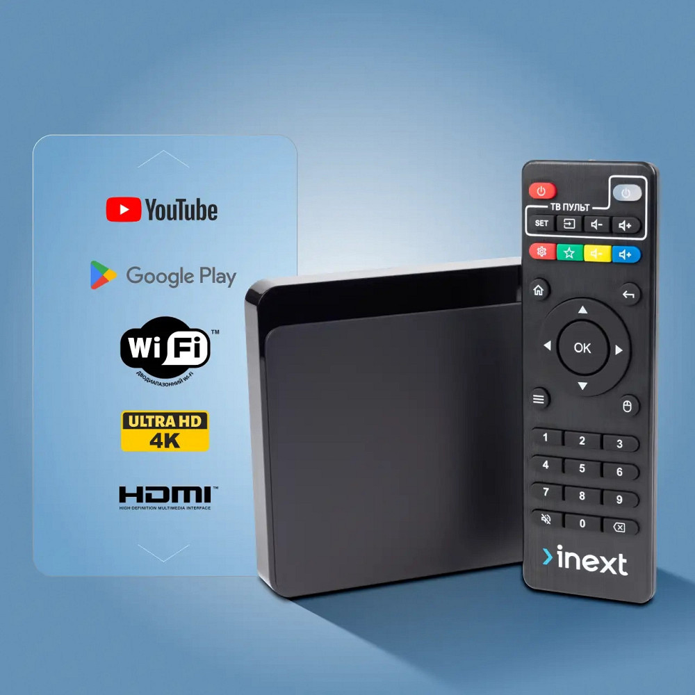 HD медіаплеєр iNeXT TV 5 Ultra Чорний Харьков - изображение 9