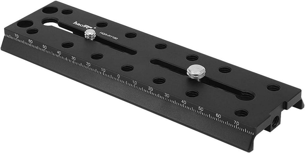 Швидкознімний подовжувач рейки для штатива камери з кульовою головкою Haoge HQR-RY160 160 мм Луцк - изображение 1