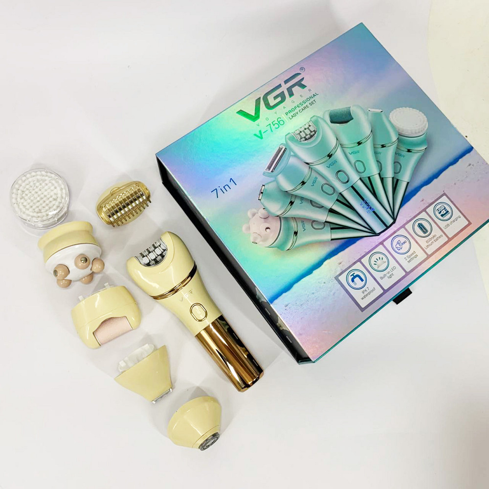 Тример з насадками для жінок VGR V-756, Епілятор жіночий для пахв, Епілятор-бритва 3в1 CS-72 Івано-Франківськ - фото 9