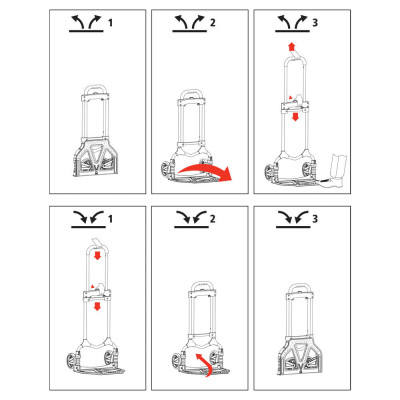 Візок вантажний Stanley до 70кг, розмір платформи 39х29см, вага 3,9 кг (SXWT-FT580) Вінниця - фото 13
