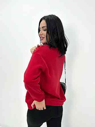 Базовий однотонний світшот "Stand" оптом | Норма і батал Червоний, 50-52 Київ