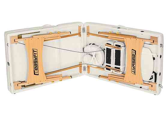 EasyFit Масажний стіл EasyFit ZenRest кушетка складна Бежевий з чохлом Коломия