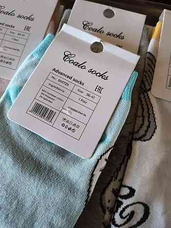 Носки женские с котятами. В наборе из 5шт. Яркие женские носки с приколами. Coalo socks. Размер 36-41 Киев