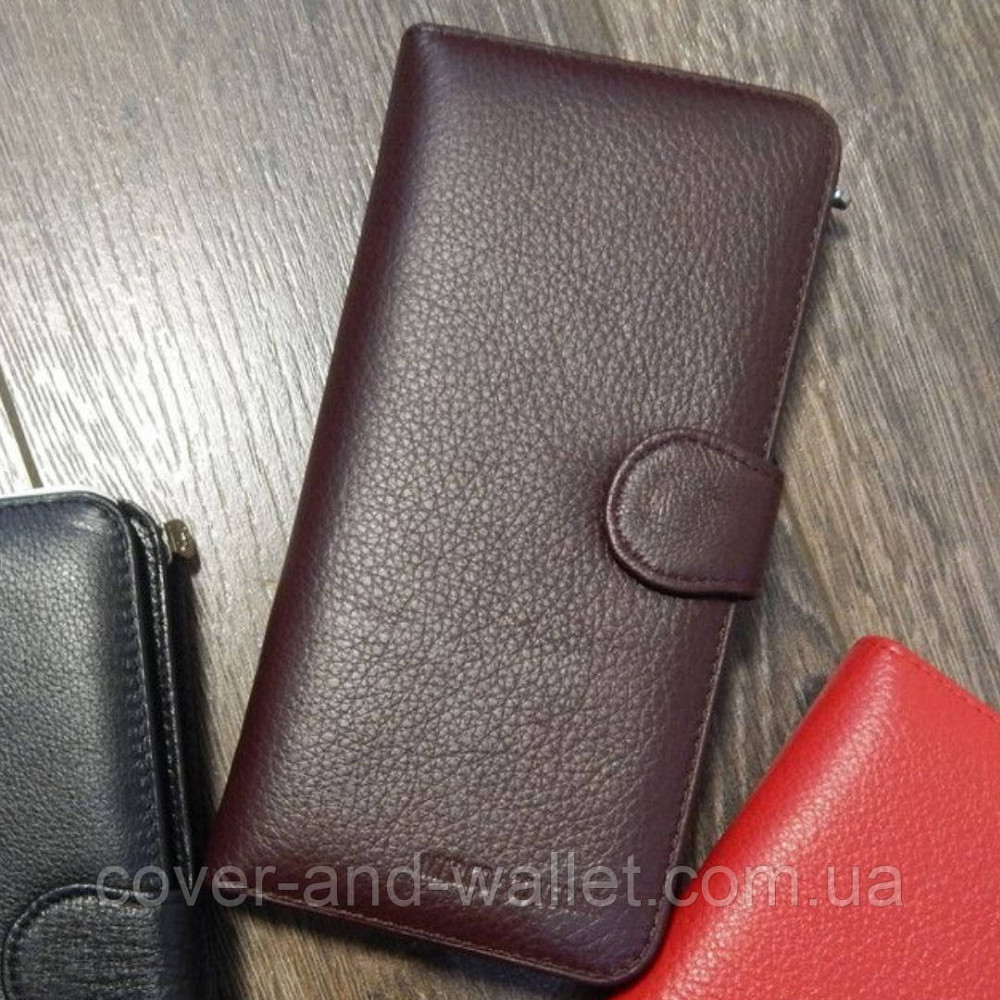 Стильный коричневый кожаный кошелек  Marco Coverna Киев - изображение 2