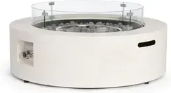 Гриль Bizzotto Okrągłe Palenisko Ogrodowe Gazowe Wolke Ø104 Beżowe Stal (782472) Киев - изображение 1