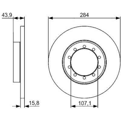 Гальмівний диск Bosch 0 986 479 A34 Вінниця
