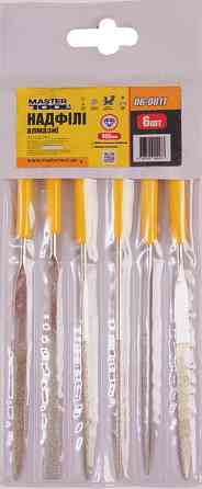 MASTERTOOL Надфілі алмазні MASTERTOOL з пластиковою ручкою 140 мм набір 6 шт 06-0011 Коломия