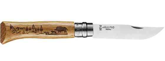 Кухонний Складаний Ніж Оpinel No.8 "Animalia Boar" (002331) Кабан у горах Нововолинськ