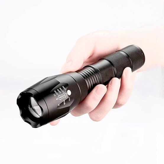 Уцінка: Надпотужний LED ліхтар Mediashop Tac Light — 5 режимів, Zoom, авіаційний алюміній (Чорний) Київ - фото 14