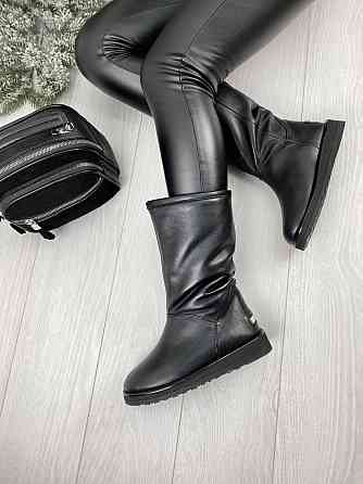 Угги жіночі YDG-bellini 18126 чорні (зима, шкіра натуральна) (1724) лише 36р.та 37р. 37 Коломыя