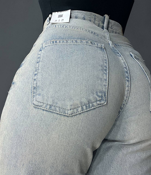 Джинсы женские Its Basic 3146 Loose Fit Tint прямые высокая посадка светло-голубые, светло-голубой,  Одесса - изображение 6
