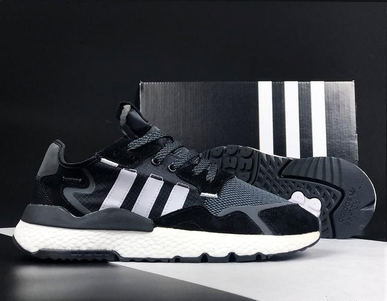 Кроссовки Мужские Adidas Jogger Чёрные Адидас Беговые (размеры: 41,42,43,44,45) Видео Обзор Днепр - изображение 10