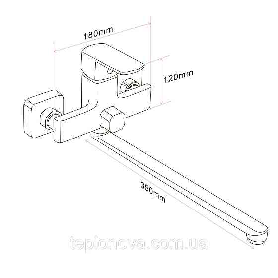Змішувач для ванни Globus Lux ALFA GLAL-0208N Чернівці