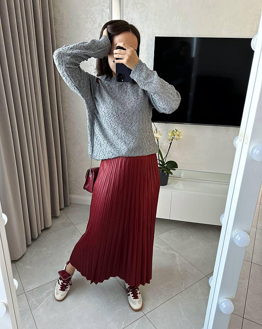 Женский уютный свитер свободного кроя хлопок 40%, полиэстер 60% Серый Одесса - изображение 2