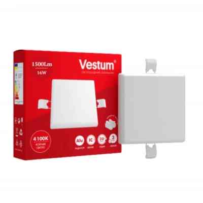 Світильник Vestum LED "без рамки" квадрат 16W 4100K (1-VS-5513) Вінниця