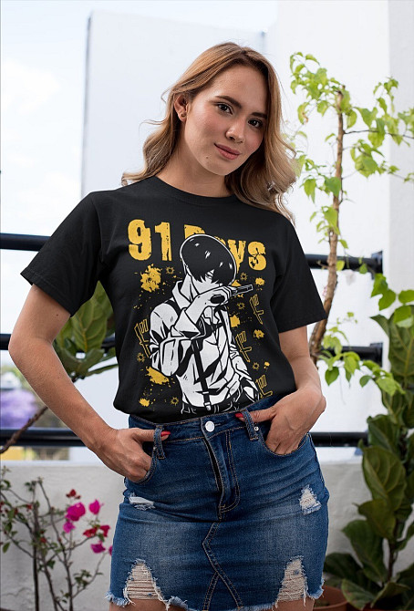 Футболка чоловіча з аніме принтом Дайс Аніме Серіес Джапанесе оверсайз (S/M/L) Чорний AnimeJ0329 Дніпро - фото 3