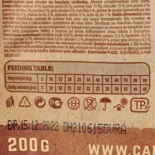 Лакомство Carnilove Dog Crunchy Snack Salmon with Blueberries для собак для улучшения работы мозга с лососем и черникой 200 г Киев