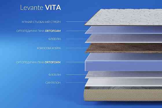 Ортопедичний матрац Levante Vita/Леванте Віта (безпружинний) ТМ Highfoam 160х190 Харків