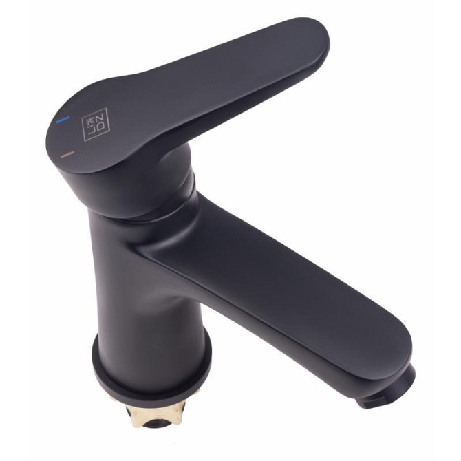 Змішувач Lidz Nicole 001F (k35) LDNIC001FBLA35178 для раковини одноважільний, низький, цинк, Black Харків - фото 3