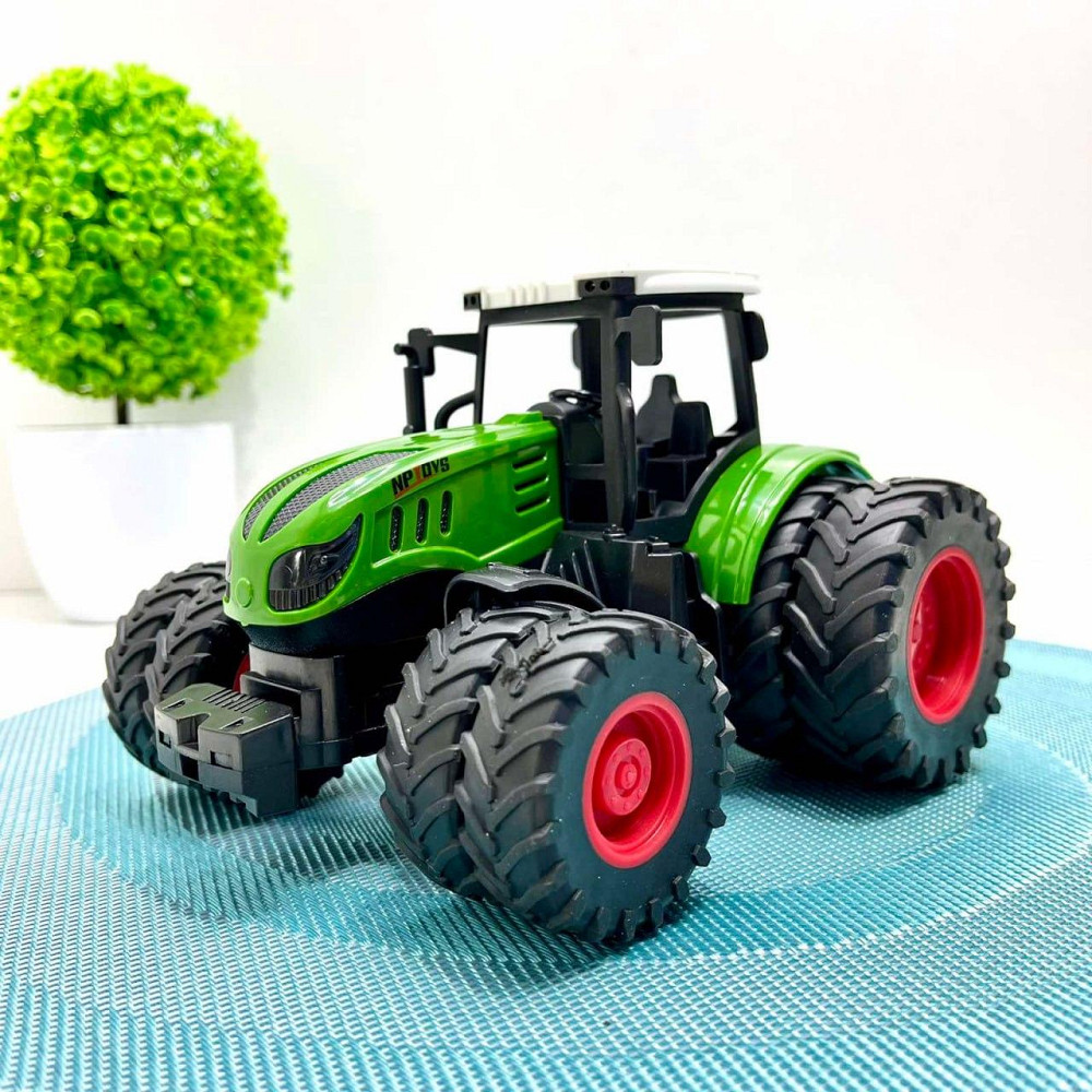 Трактор іграшковий масштаб 1:24 гумові колеса Зелений (99-75A) Чернигов - изображение 8