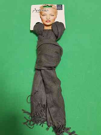 Шарф серого цвета - размер шарфа приблизительно 170*65см, 100% полиэстер Киев