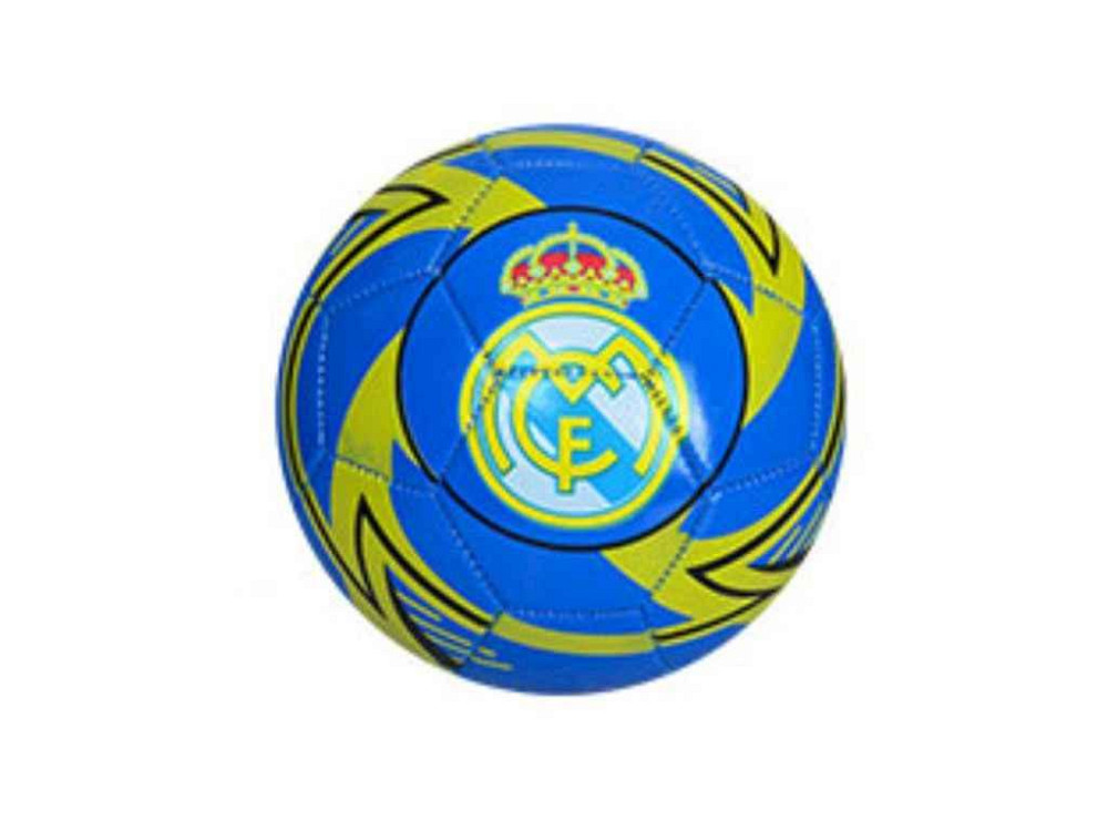 Мяч футбольный размер 5 ПВХ вес 320г голубо-желтый EV 3289 REALMADRID ТМ METR Киев - изображение 1