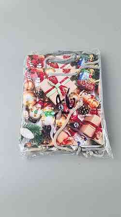 Новорічні паперові, подарункові пакети з ручкою Чашка 16/16/8-026 (12 шт) Харків