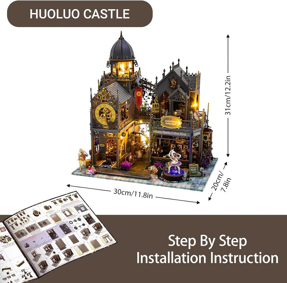 3D Румбокс DIY «Huoluo Castle» + Пылезащитный купол L2401Z Киев - изображение 3