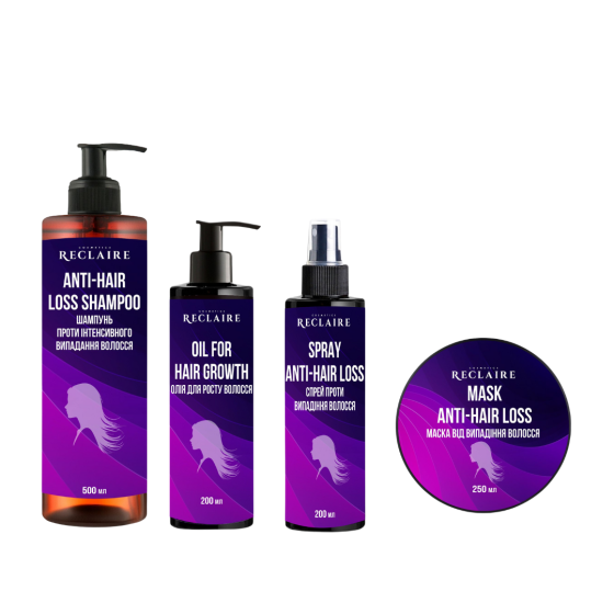 Набір мега бокс від випадіння волосся Активатор росту Reclaire cosmetics Київ