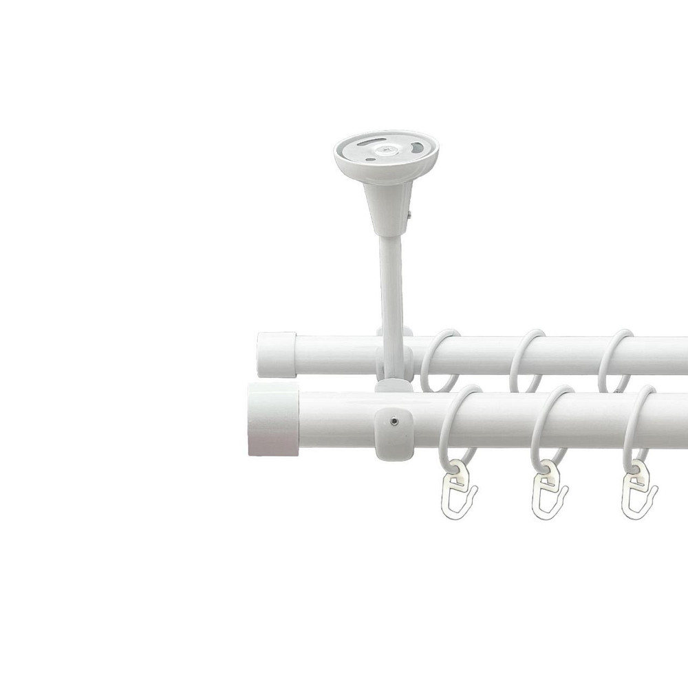 Карниз Orvit Заглушка металевий дворядний відкритий до стелі гладка труба кільце металеве Арктіс 25\19 мм 200 см (00-00027620) Львів - фото 1