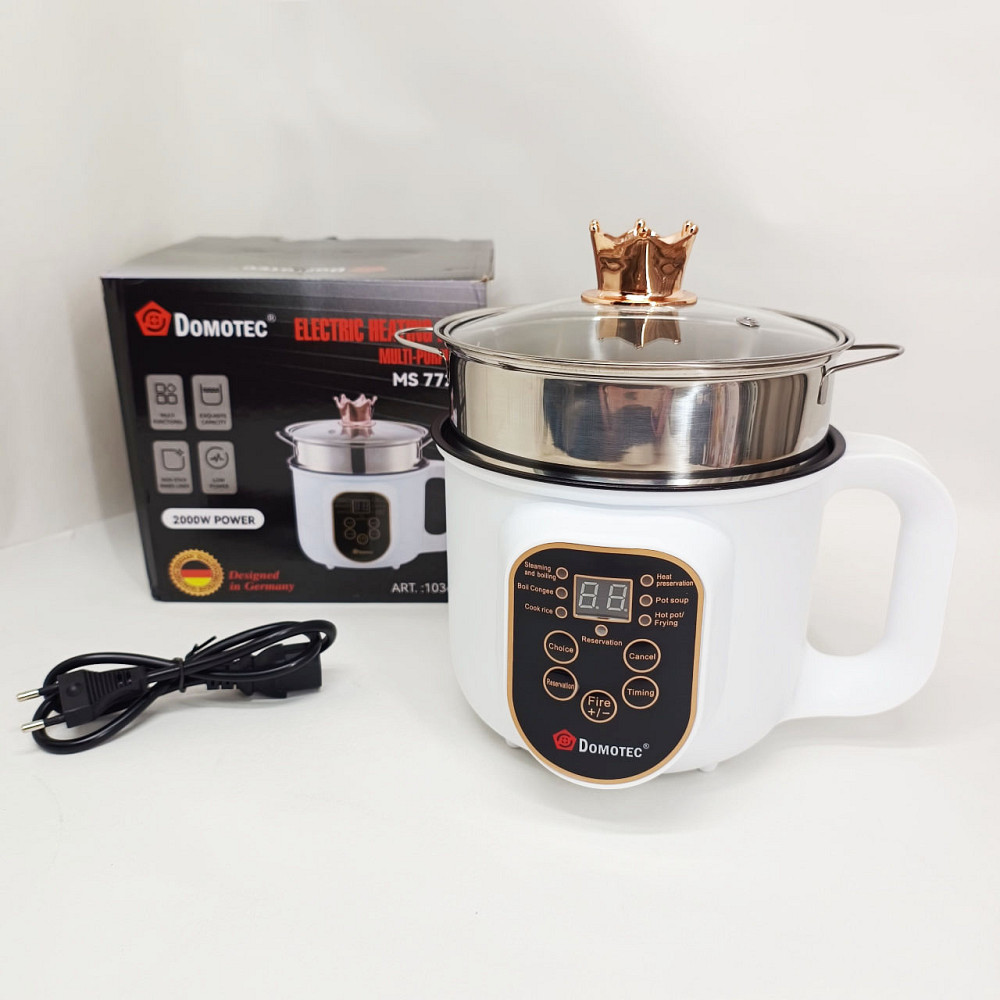 Електрична каструля-пароварка DOMOTEC MS-7729 1.8л 2000Вт MR-28 Львів - фото 5