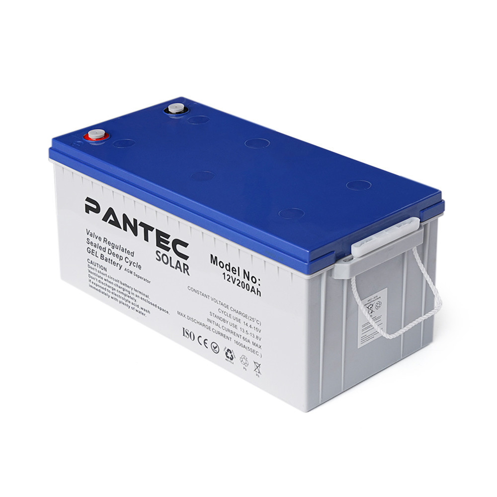Акумуляторна батарея PANTEC  200-12 GEL 12V 200 Ah (522 x 240 x 224), 60.3 kg Grey Q1/48 Київ - фото 1