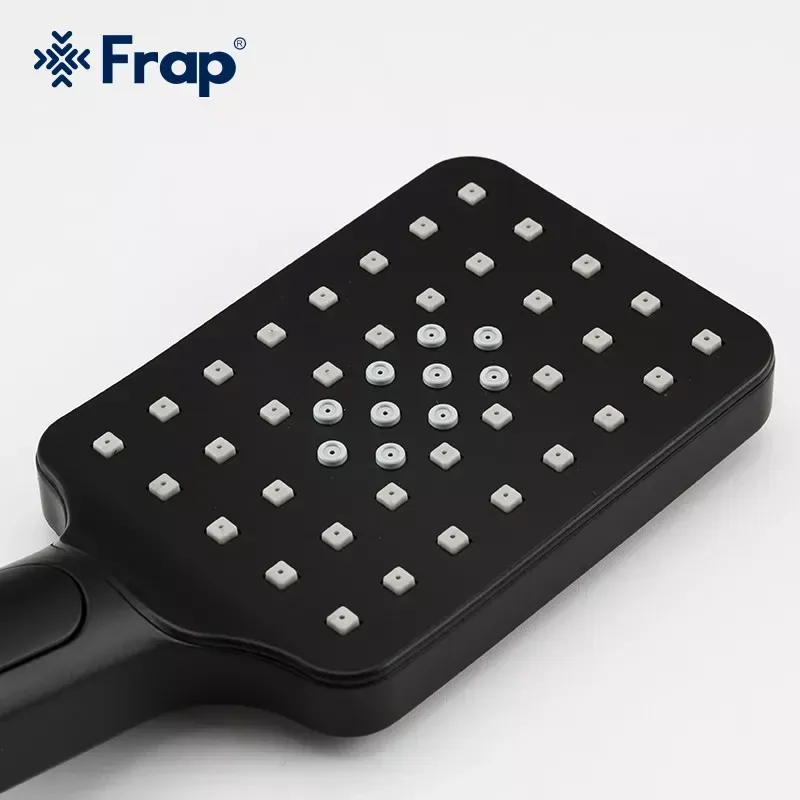 Смеситель для ванны с душевым гарнитуром Frap F3262 черный Киев - изображение 7