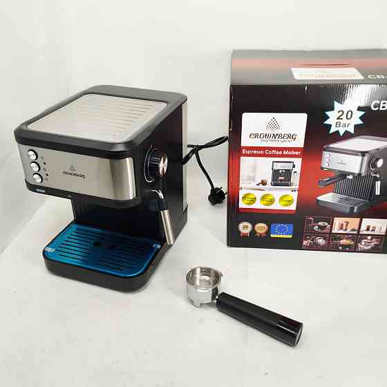 Эспрессо кофемашина Crownberg CB-1570 1200 Вт с рабочим давлением 20 бар и функцией приготовления 2 чашок FZ-65 Львов