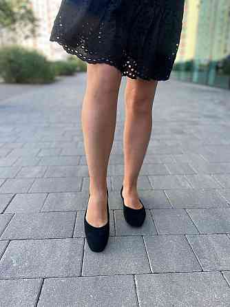 Loretta Балетки женские LORETTA черные из искусственной замши классические размер 36-41 (E338-1 Коломия