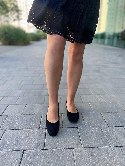 Loretta Балетки женские LORETTA черные из искусственной замши классические размер 36-41 (E338-1 Коломия - фото 4