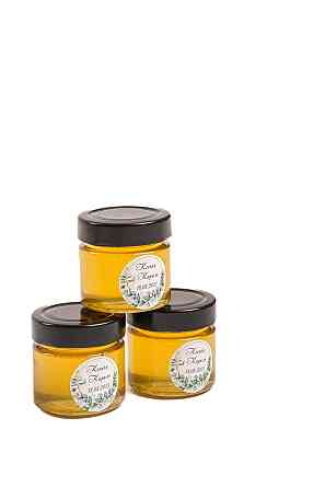 Мед акація у скляній баночці з патріотичною наклейкою 130 грам Одеса