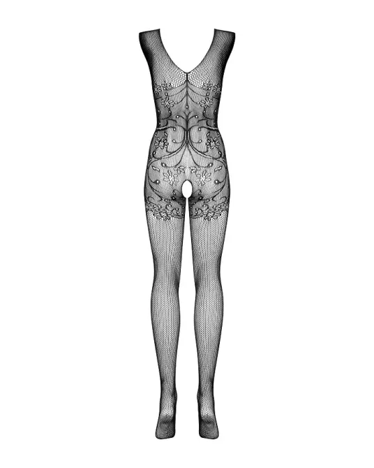 Бодістокінг Obsessive Bodystocking F234 S/M/L, абстрактний малюнок, глибоке декольте Львів - фото 6