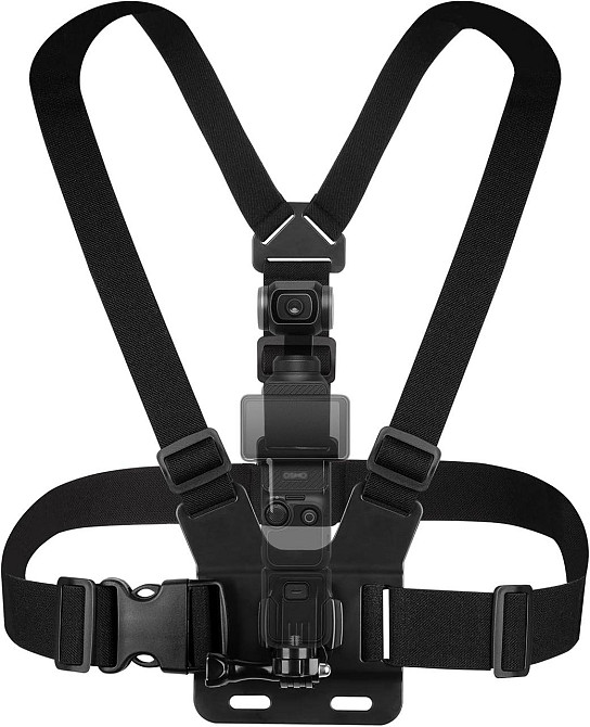 Нагрудный крепеж для экшн-камеры для DJI Osmo, Insta360, GoPro Hero, Pocket 3, ремень регулируемый держатель Киев - изображение 1