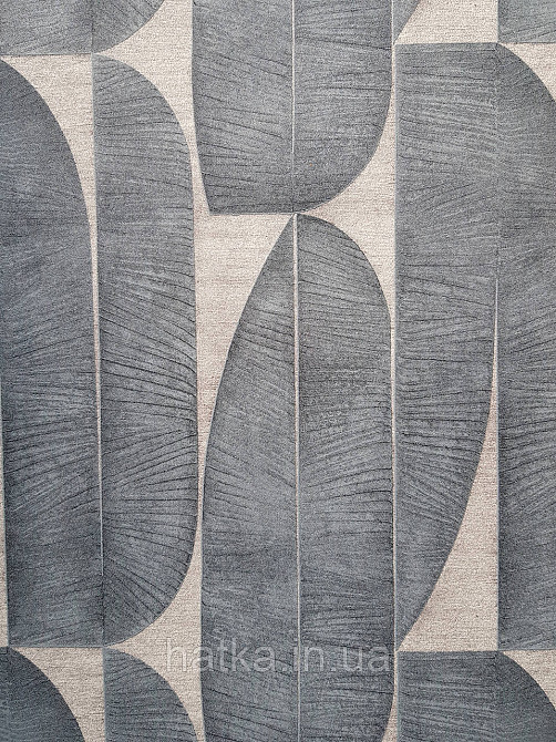 Шпалери вініл на флізеліні AS creation Metropolitan stories ByTime 0,53х10 модерн листя фігури смужки сірі беж Київ - фото 2
