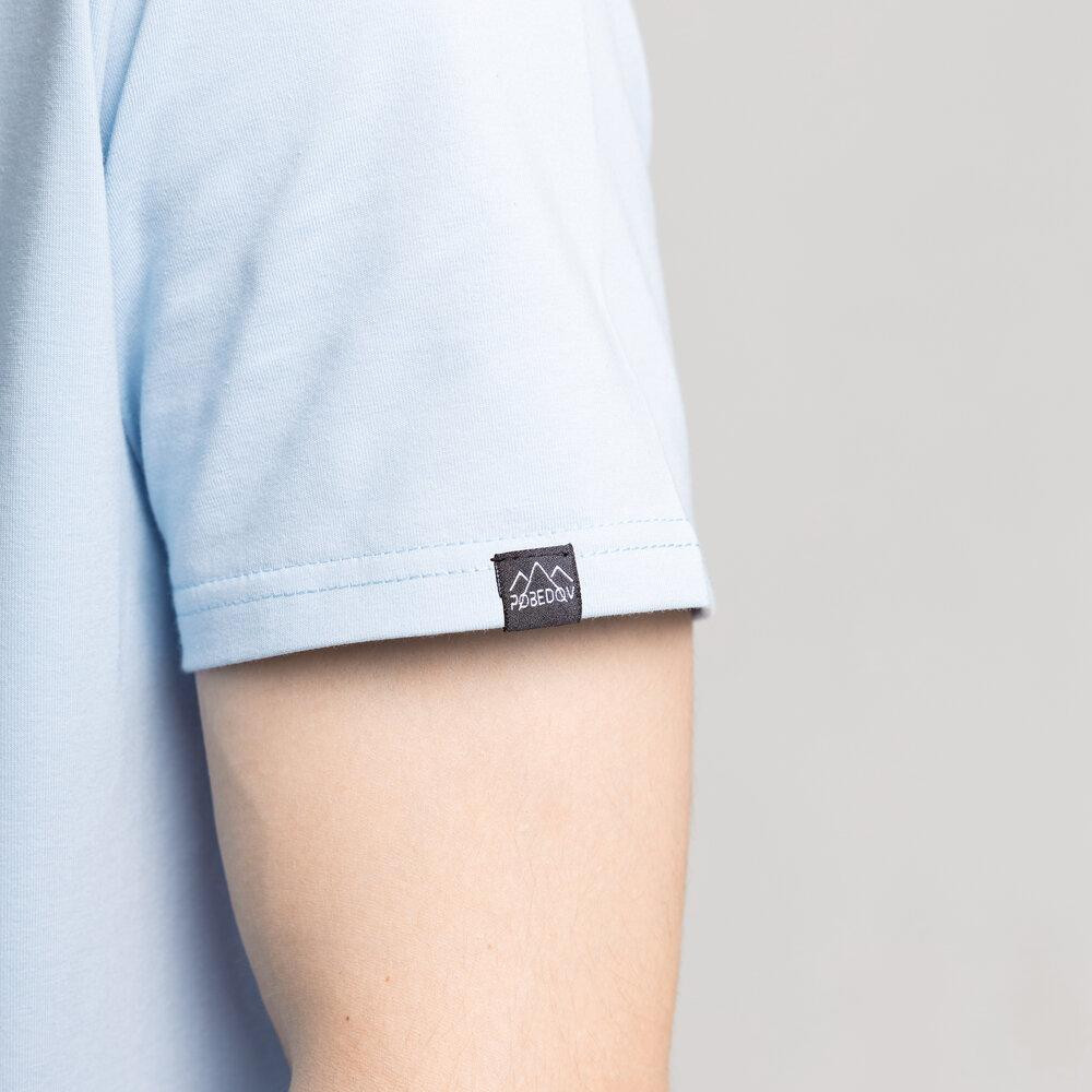 Чоловіча футболка світло-блакитна Pobedov Peremoga Київ - фото 2