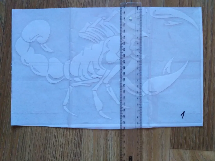 Наклейка на авто Скорпион Белый Киев - изображение 7