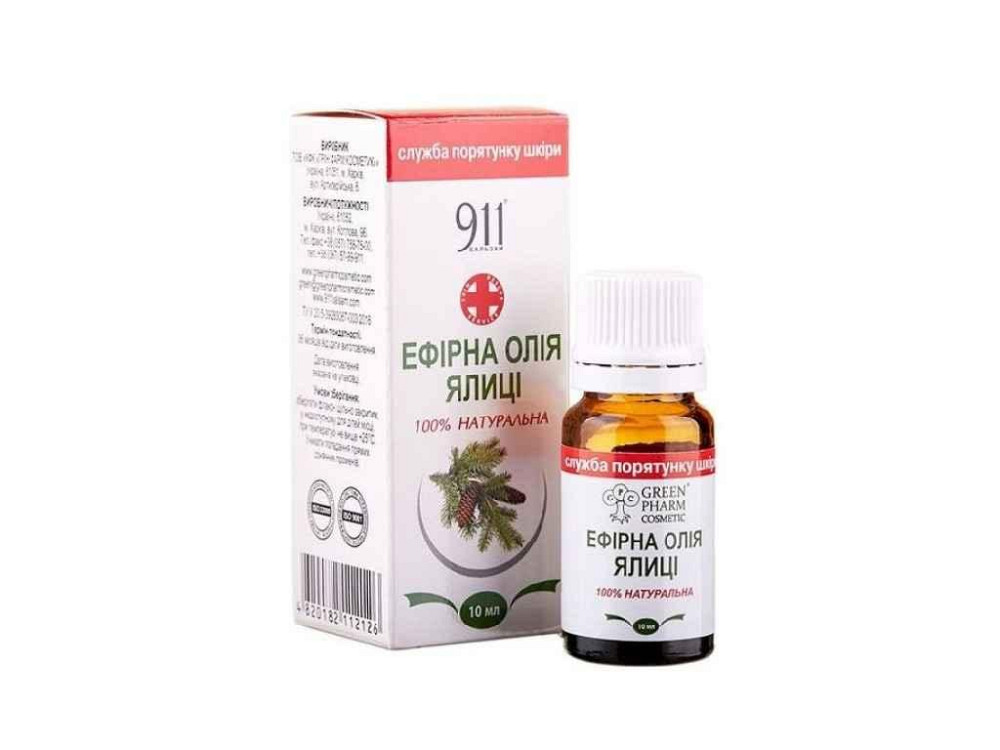 Ефірна олія Ялиці 10мл ТМ Green Pharm Київ - фото 1
