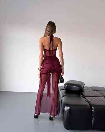 Жіноча стильна елегантна напівпрозора сукня мікродайвінг + сітка Одеса